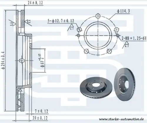 Тормозной диск STARKE 179-965