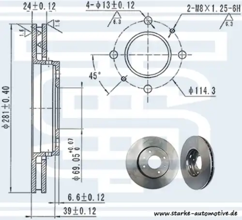 Тормозной диск STARKE 176-926