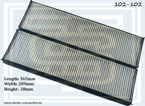 Салонный фильтр STARKE 102-102
