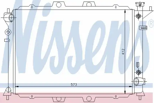 Радиатор кондиционера (конденсатор) NISSENS 67003