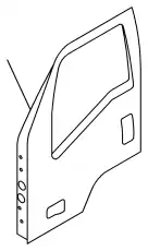 Дверь боковая 8982606060 ISUZU
