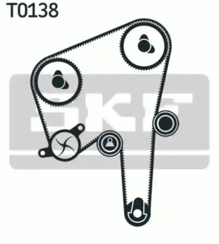 Комплект ремня ГРМ VKMA 06610 SKF