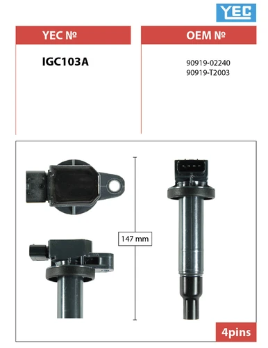 Катушка зажигания YEC IGC103F