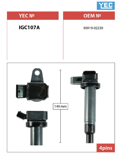 Катушка зажигания YEC IGC107F