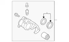 Суппорт тормозной MAZDA KAY02661XA