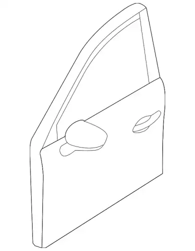 ДВЕРЬ ПЕРЕДНЯЯ, ПРАВ KDY35802XK MAZDA