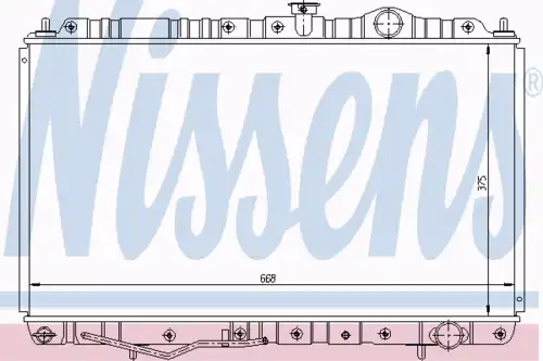 Радиатор кондиционера (конденсатор) NISSENS 62845