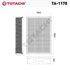 Фильтр воздушный TOTACHI TA-1178