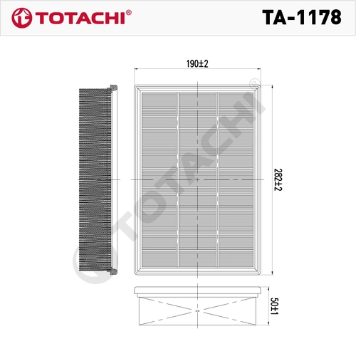 Фильтр воздушный TOTACHI TA-1178