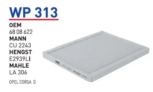 Салонный фильтр WUNDER WP-313