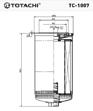 Фильтр масляный TOTACHI TC-1007