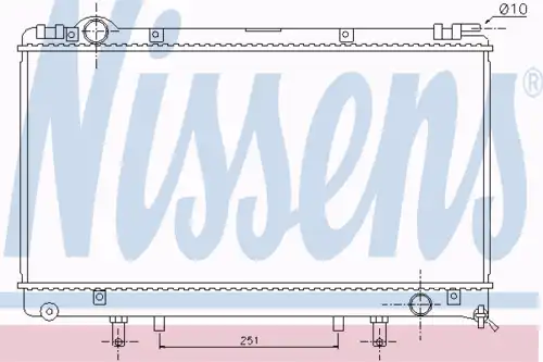 Радиатор кондиционера (конденсатор) NISSENS 645951