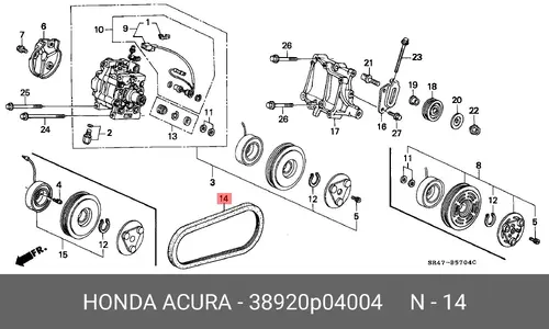 HONDA 38920P04004