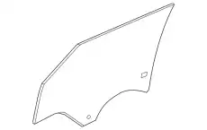 Стекло задней левой двери XT5 23121253 GM