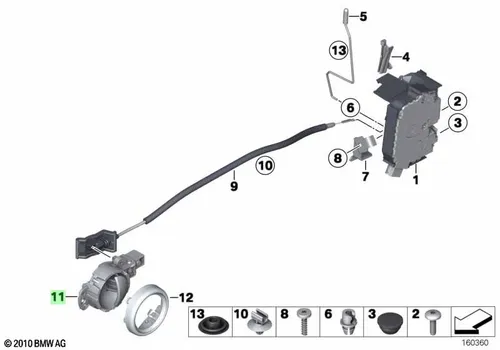 Ручка двери BMW 51212753718