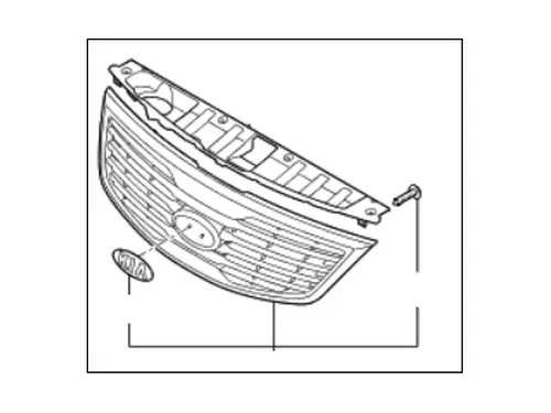 Решетка радиатора HYUNDAI / KIA 863503W040
