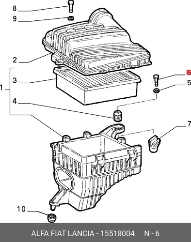 Болт 15518004 FIAT