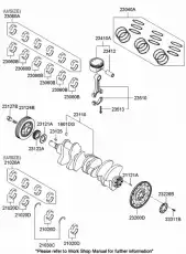 Lagersatz 21020-25100 HYUNDAI