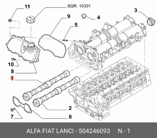 Распредвал FIAT 504246093