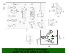 Рычаг подвески HONDA 51350-TK8-A01