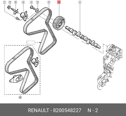 Рулевая рейка RENAULT 8200548227