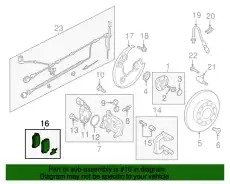 Тормозные колодки дисковые VAG 7N0 698 451 A