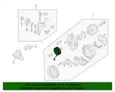 шкив генератора Maz K80118W11 MAZDA
