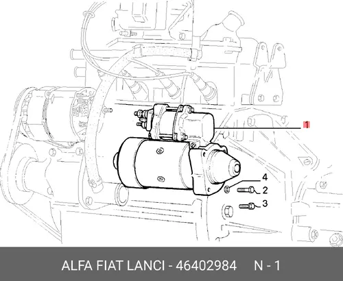 Стартер LANCIA 46402984