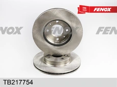 Тормозной диск FENOX TB217754 вентилируемый передняя ось
