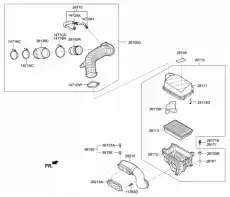 ВОЗДУХОВОД СИСТЕМЫ ВЕНТИЛЯЦИИ HYUNDAI/KIA 28210F2000 MOBIS