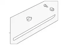молдинг двери зад.прав/moulding assy-w/l 87722D2000 MOBIS