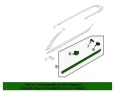 молдинг двери зад.прав/moulding assy-w/l 87722D2000 MOBIS