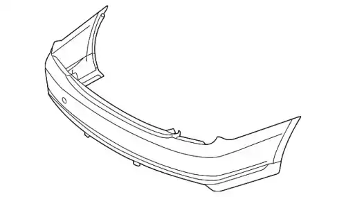бампер задний/cover-rr bumper 86640D2000 MOBIS