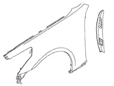 Крыло NISSAN F31014HKMA