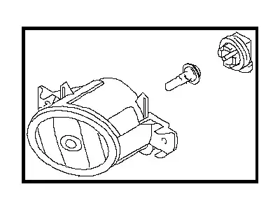 Фара противотуманная NISSAN 261504GA0B