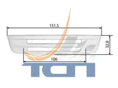 Решетка радиатора TSP T680005