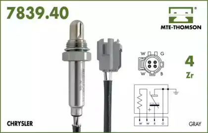 лямбда-зонд!\ Chrysler Neon 2.0 16V <99/ Stratus 2.0 16V/2.4 16V <01 7839.40.030 MTE-THOMSON