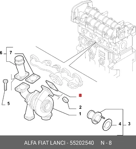 деталь 55202540 FIAT