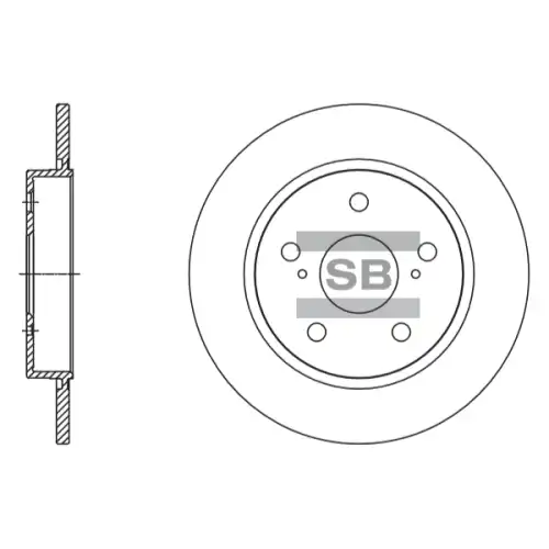 Тормозной диск SANGSIN SD4615