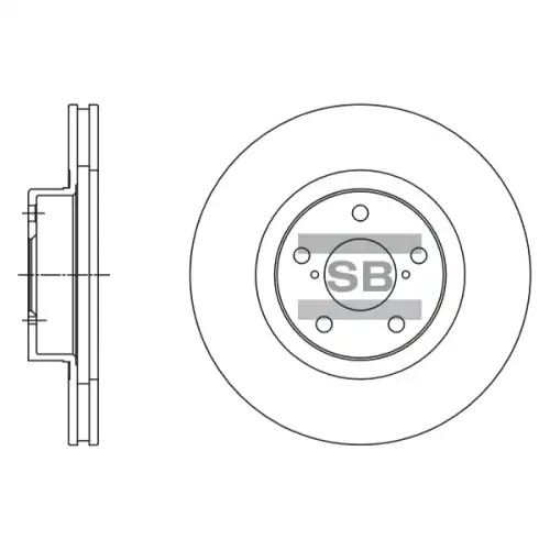 Тормозной диск SANGSIN SD4702