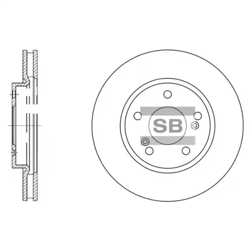 Тормозной диск SANGSIN SD4312