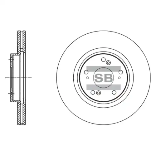 Тормозной диск SANGSIN SD4112