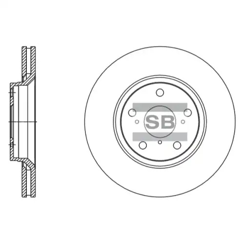 Тормозной диск SANGSIN SD4605
