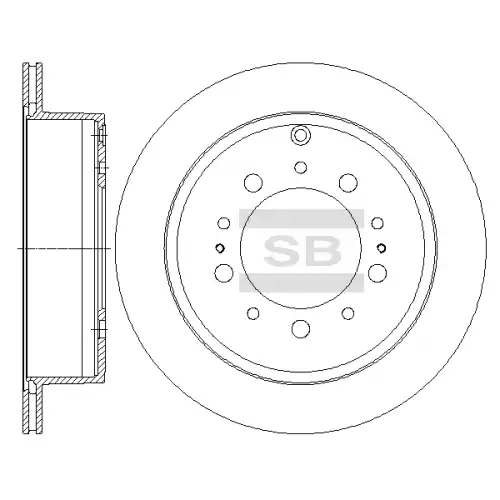 Тормозной диск SANGSIN SD4032