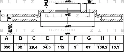 Тормозной диск BLITZ BS0246