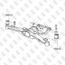 FIXAR FG0115 САЙЛЕНТБЛОК ЗАДНЕЙ БАЛКИ