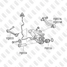 сайлентблок рычага!\ BMW 3 E91 / 5 E39 E60 E61 / 7 E38 E65 E66 E67 / X5 E53 94> FG0116 FIXAR