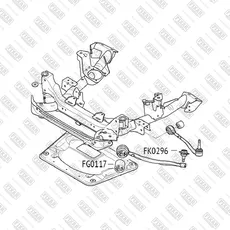 сайлентблок рычага!\ BMW X3 E83 / X5 E53 99> FG0117 FIXAR