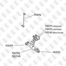 сайлентблок рычага задний!\ Mazda 3 03> FG0146 FIXAR