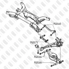 сайлентблок рычага!\ Mitsubishi Lancer 00> FG0165 FIXAR